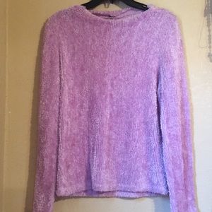 Purple fluffy sweater